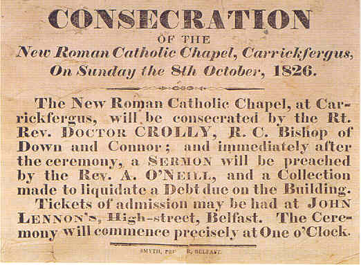 Notice of Consecration